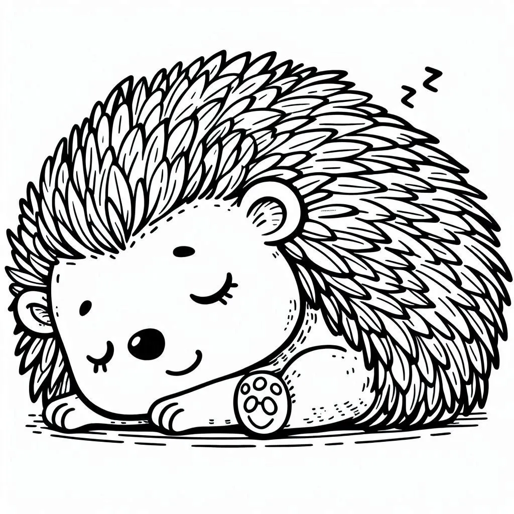 Dibujos para colorear e imprimir Hedgehog