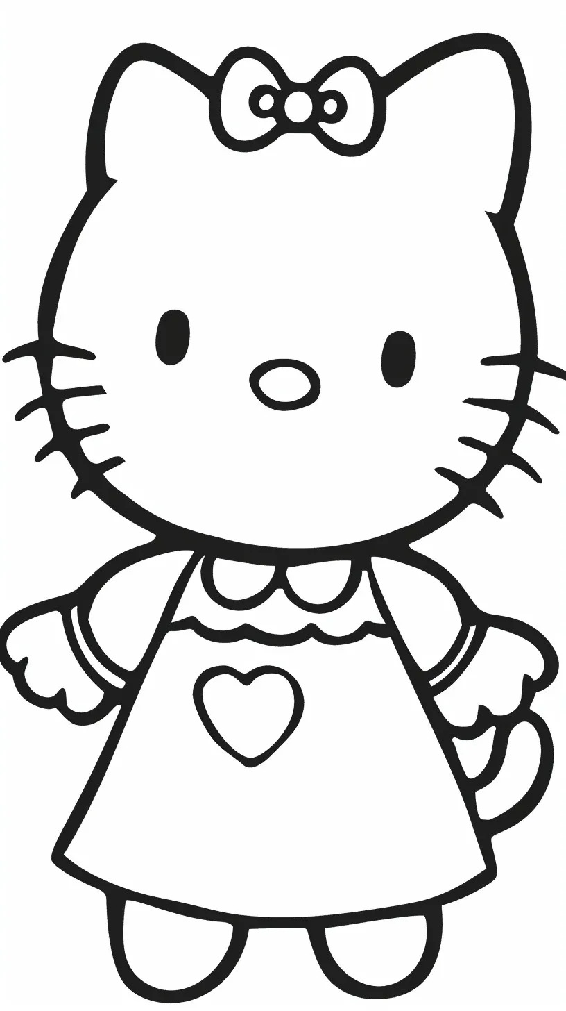 Dibujos para colorear e imprimir Hello Kitty