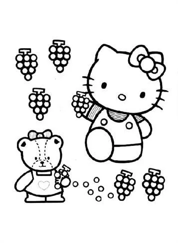 Dibujos para colorear e imprimir Hello Kitty