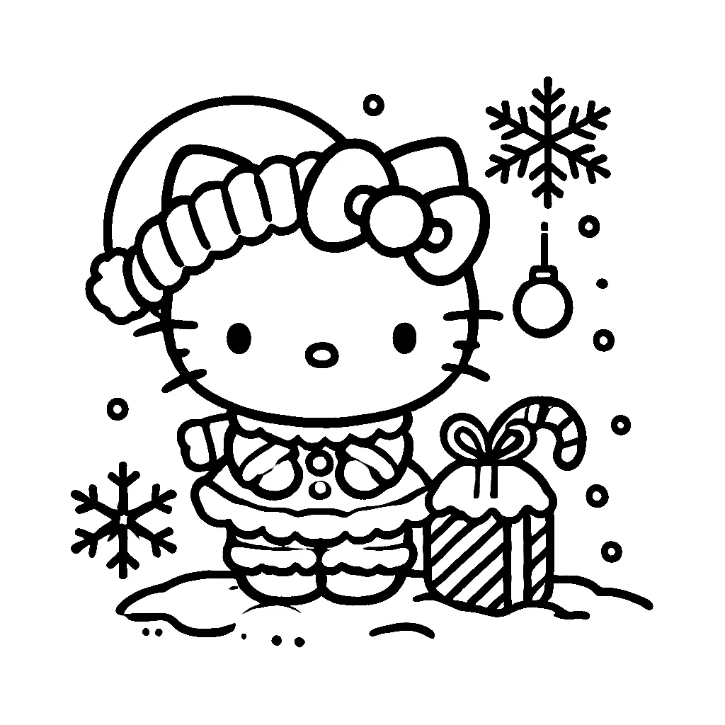 Dibujos para colorear e imprimir Hello Kitty