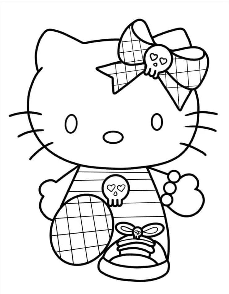 Dibujos para colorear e imprimir Hello Kitty