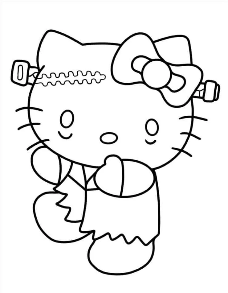 Dibujos para colorear e imprimir Hello Kitty