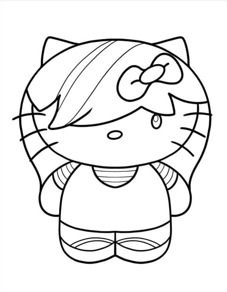 Dibujos para colorear e imprimir Hello Kitty