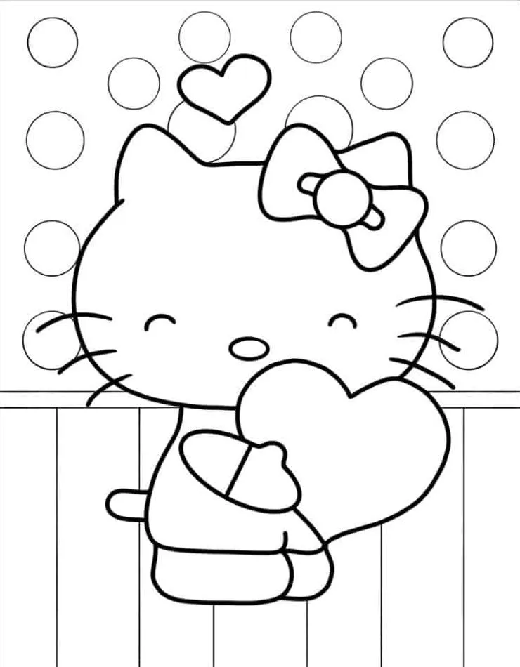 Dibujos para colorear e imprimir Hello Kitty