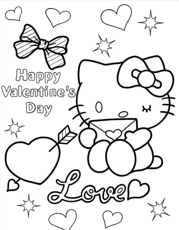 Dibujos para colorear e imprimir Hello Kitty