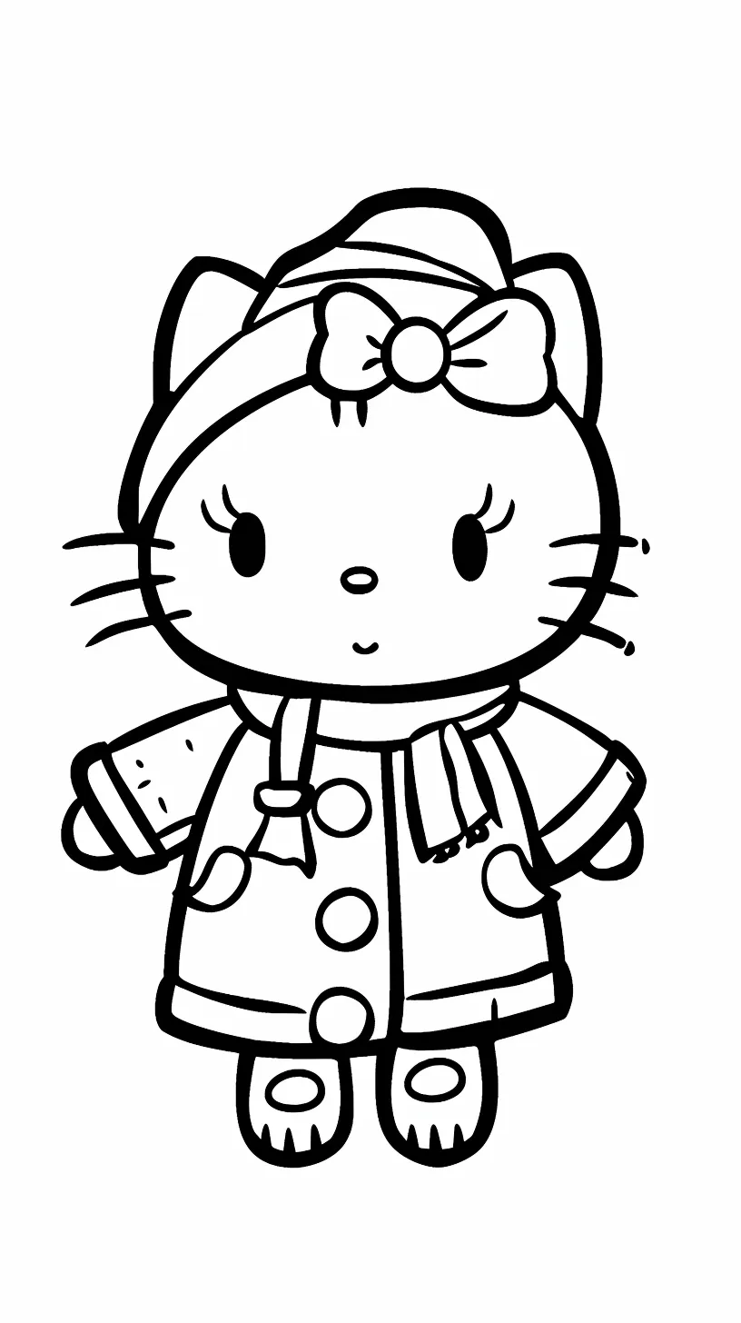 Dibujos para colorear e imprimir Hello Kitty