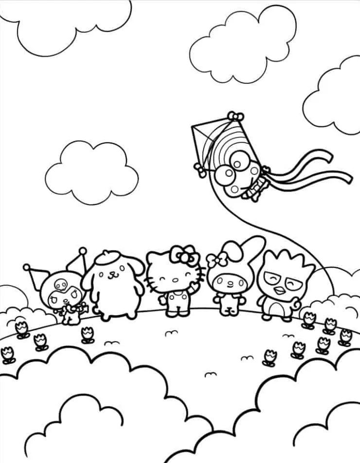 Dibujos para colorear e imprimir Hello Kitty