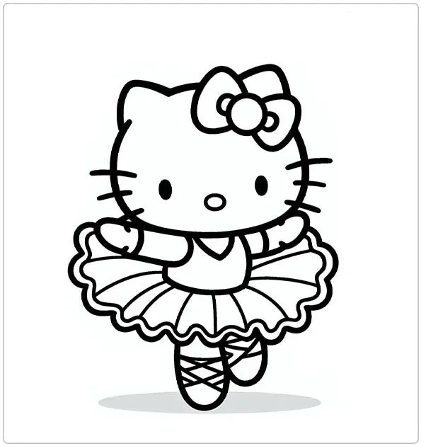 Dibujos para colorear e imprimir Hello Kitty