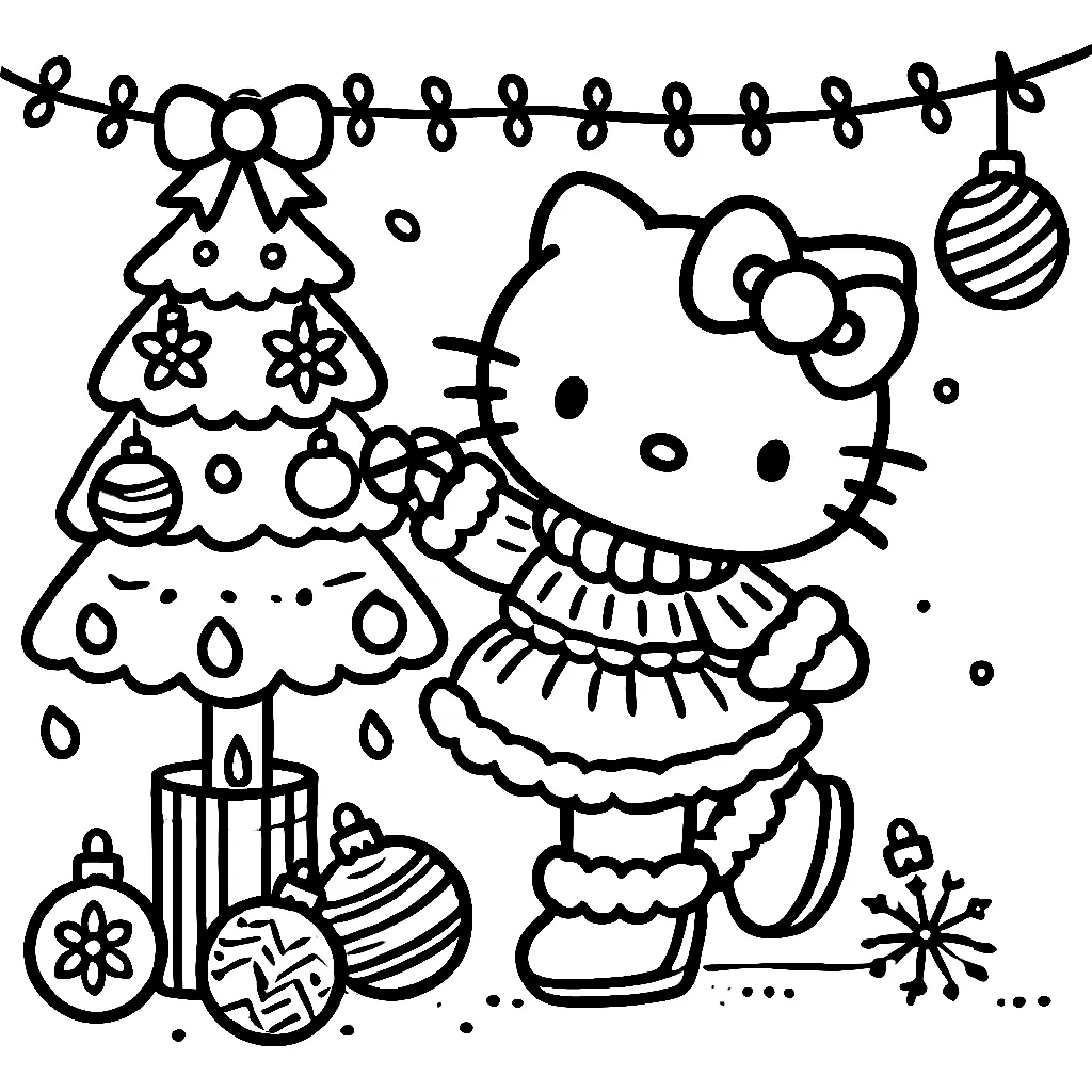 Dibujos para colorear e imprimir Hello Kitty