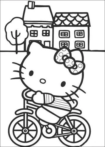 Dibujos para colorear e imprimir Hello Kitty