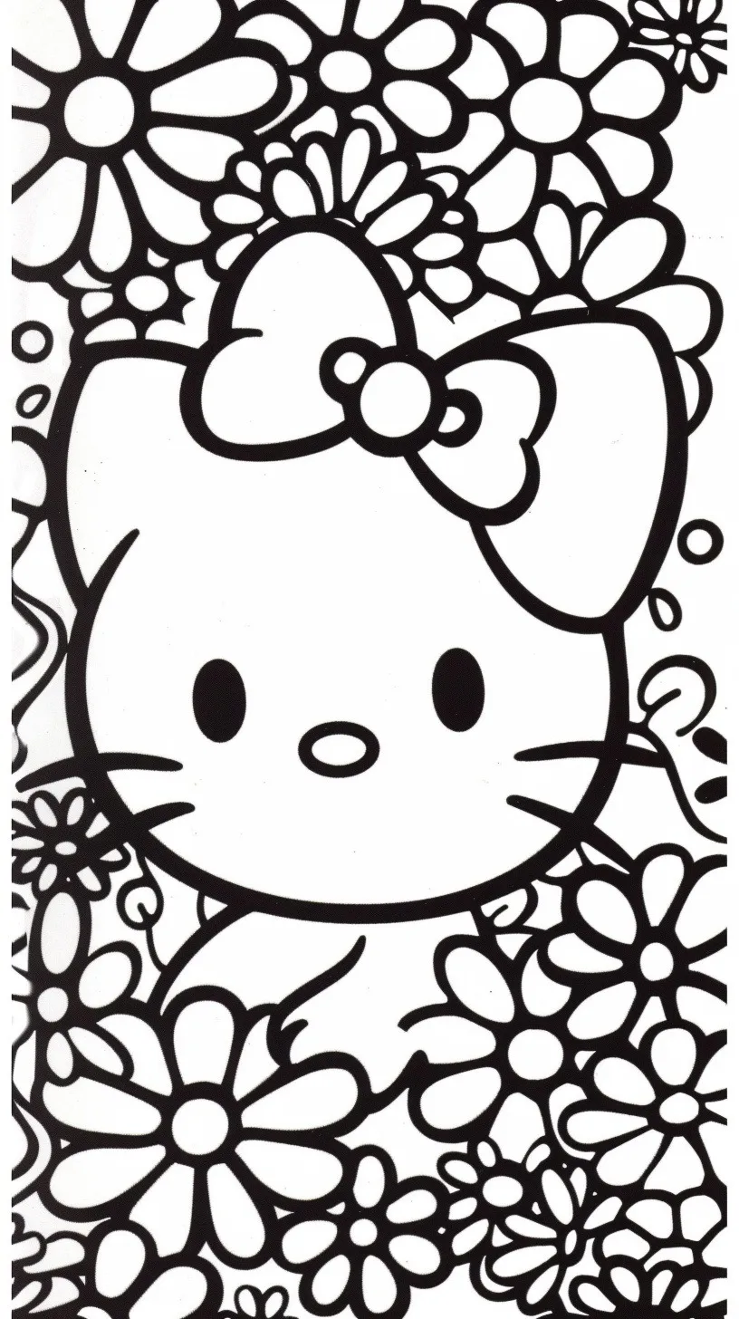 Dibujos para colorear e imprimir Hello Kitty