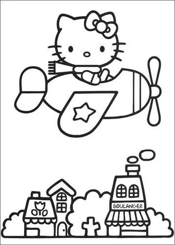 Dibujos para colorear e imprimir Hello Kitty