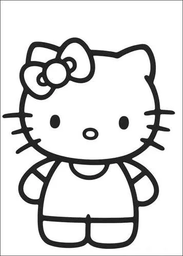 Dibujos para colorear e imprimir Hello Kitty