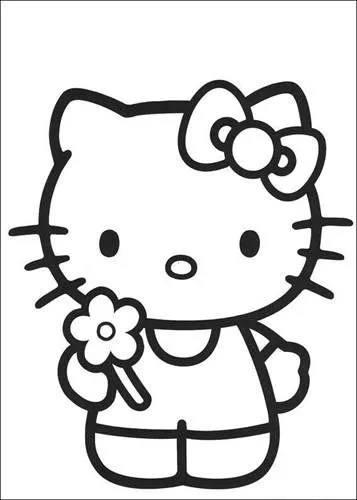 Dibujos para colorear e imprimir Hello Kitty