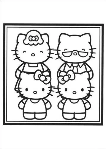 Dibujos para colorear e imprimir Hello Kitty