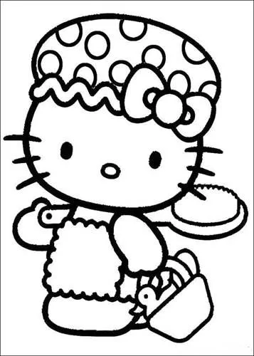 Dibujos para colorear e imprimir Hello Kitty