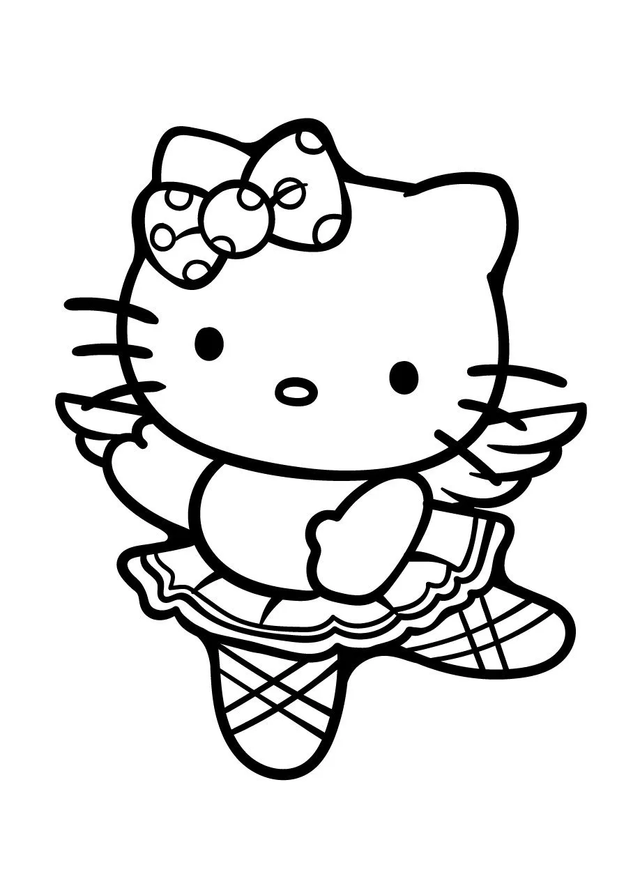 Dibujos para colorear e imprimir Hello Kitty