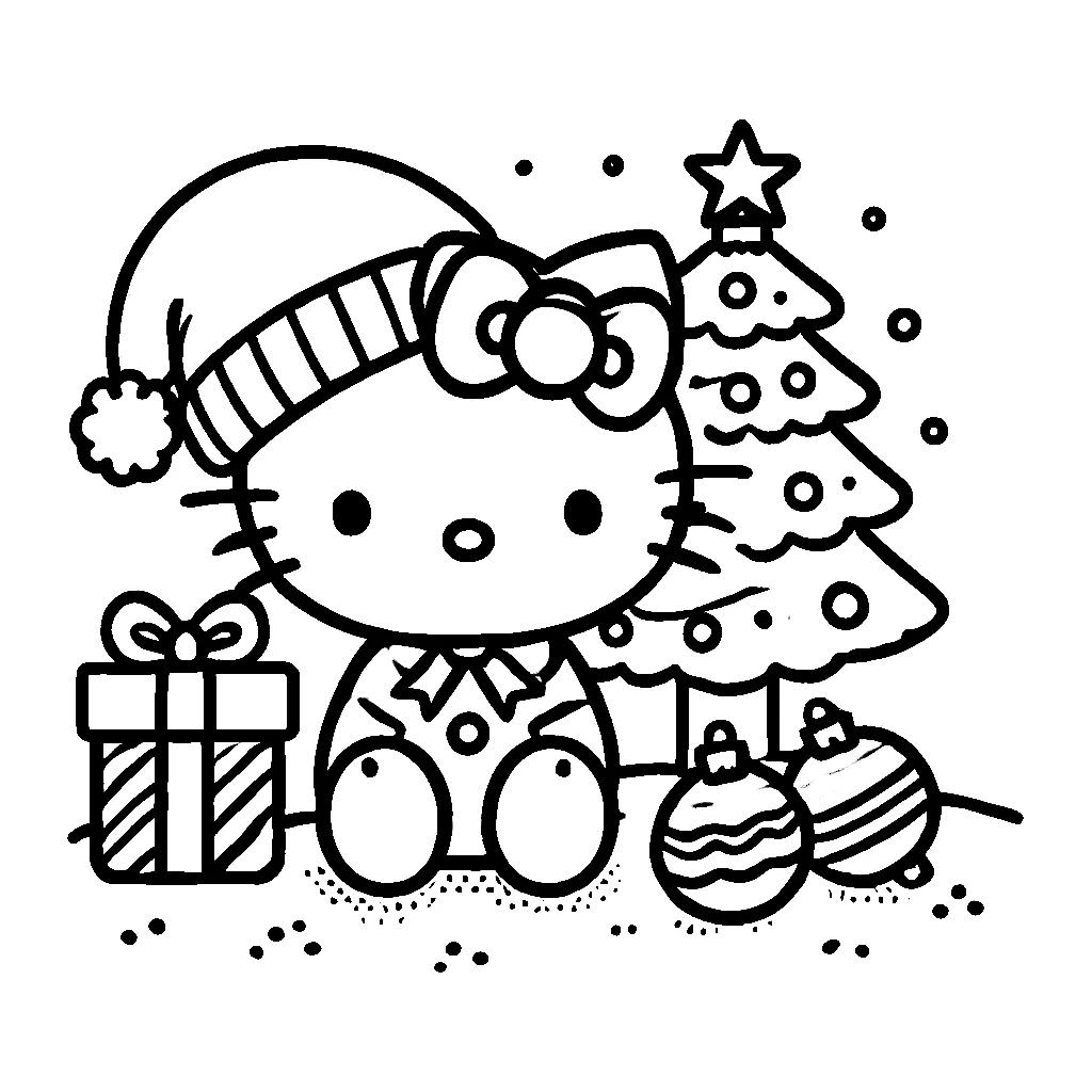 Dibujos para colorear e imprimir Hello Kitty