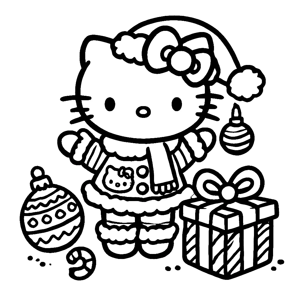 Dibujos para colorear e imprimir Hello Kitty