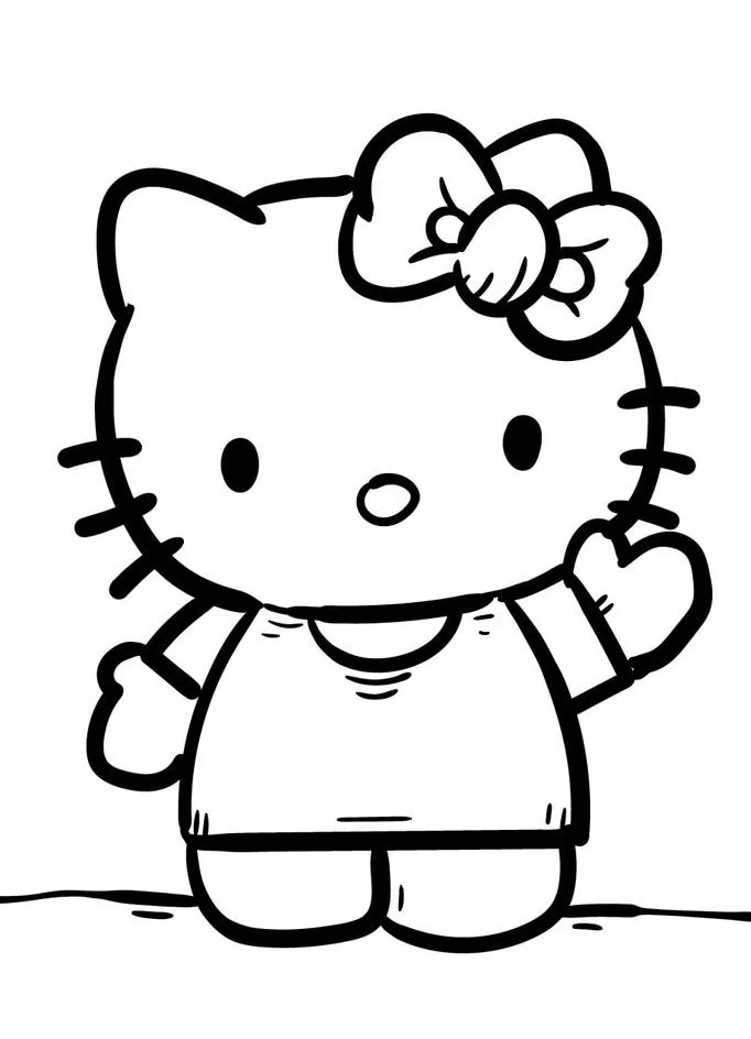 Hello Kitty coloring pages 23