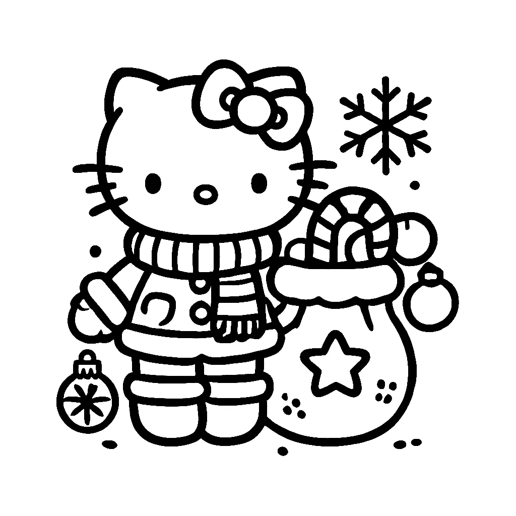 Dibujos para colorear e imprimir Hello Kitty