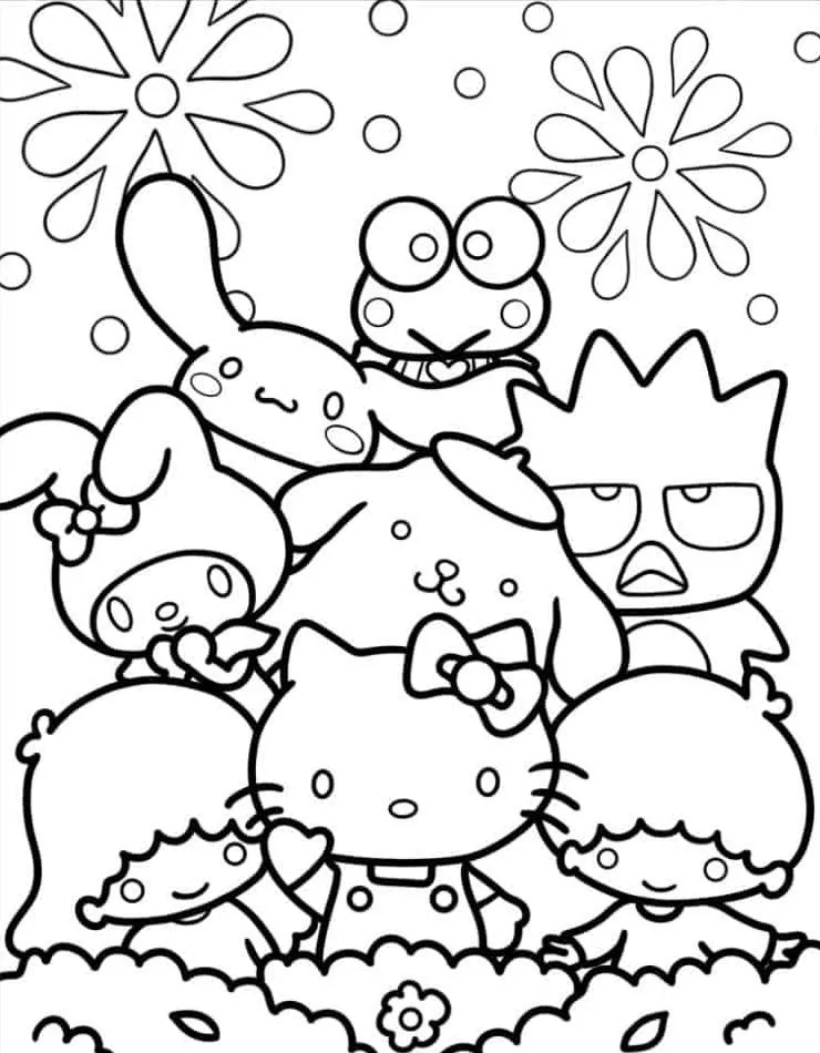 Dibujos para colorear e imprimir Hello Kitty