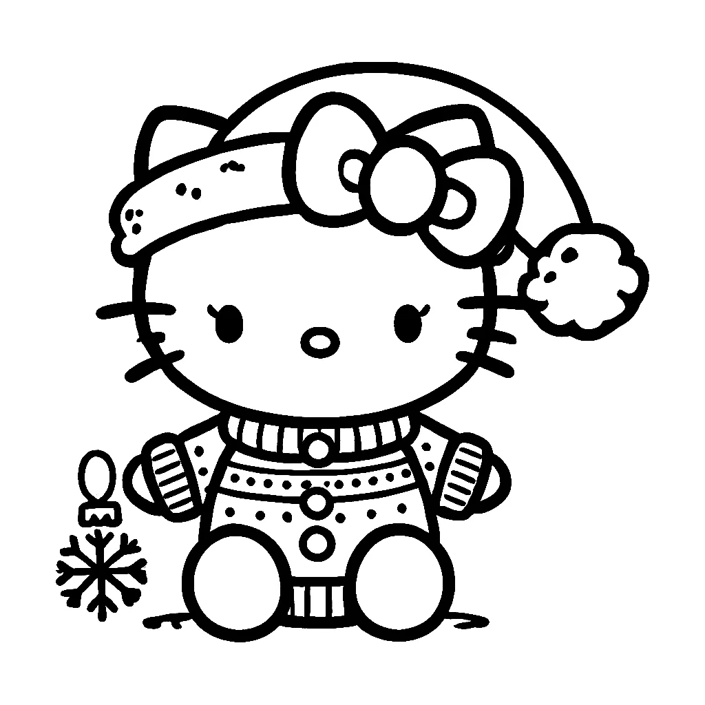 Dibujos para colorear e imprimir Hello Kitty