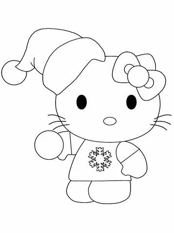 Dibujos para colorear e imprimir Hello Kitty