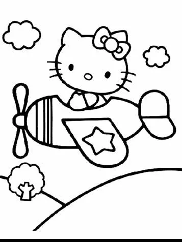 Dibujos para colorear e imprimir Hello Kitty