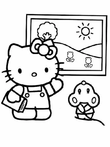 Dibujos para colorear e imprimir Hello Kitty