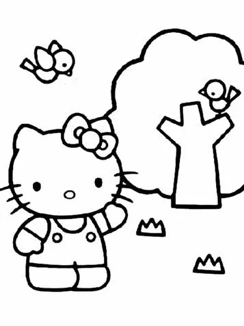 Dibujos para colorear e imprimir Hello Kitty