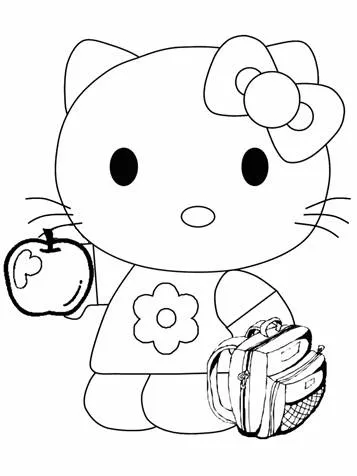 Dibujos para colorear e imprimir Hello Kitty