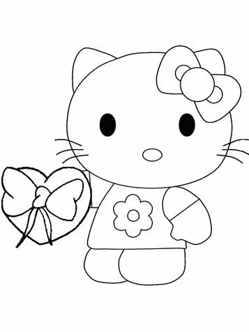 Dibujos para colorear e imprimir Hello Kitty