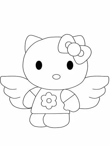 Dibujos para colorear e imprimir Hello Kitty