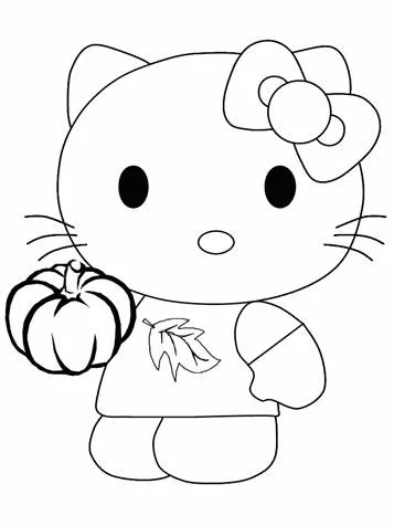 Dibujos para colorear e imprimir Hello Kitty