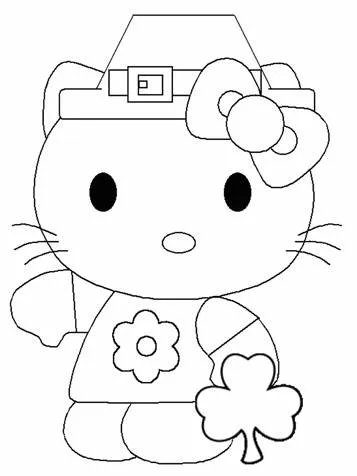 Dibujos para colorear e imprimir Hello Kitty