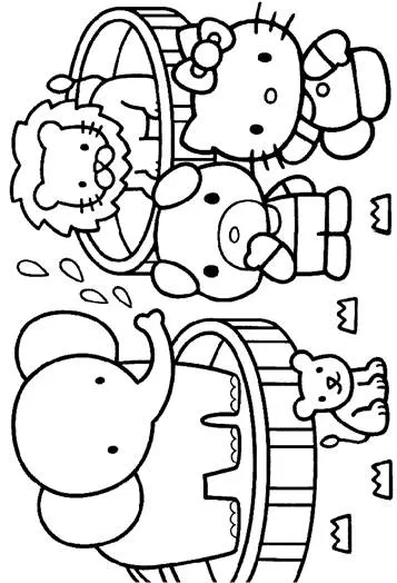 Dibujos para colorear e imprimir Hello Kitty