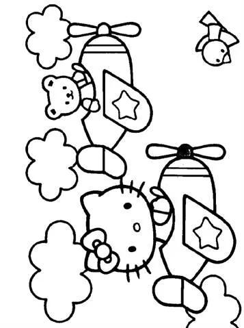 Dibujos para colorear e imprimir Hello Kitty