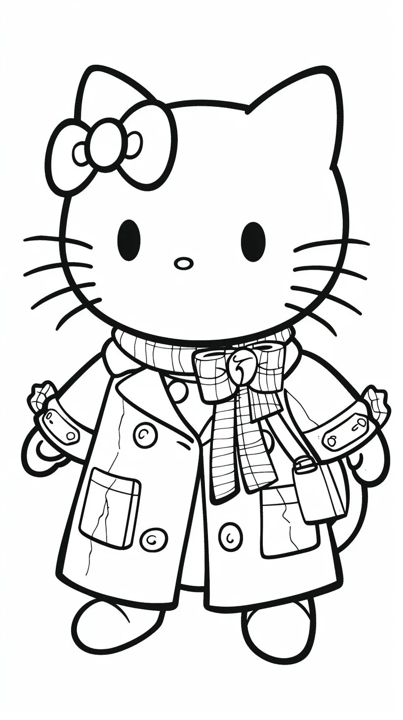 Dibujos para colorear e imprimir Hello Kitty