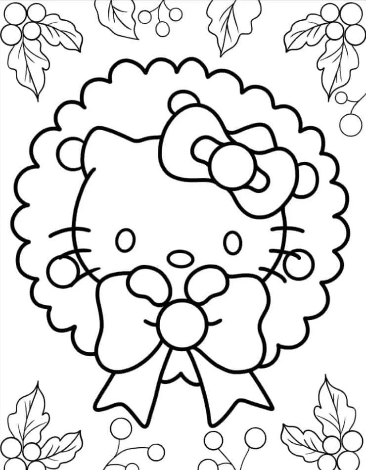 Dibujos para colorear e imprimir Hello Kitty