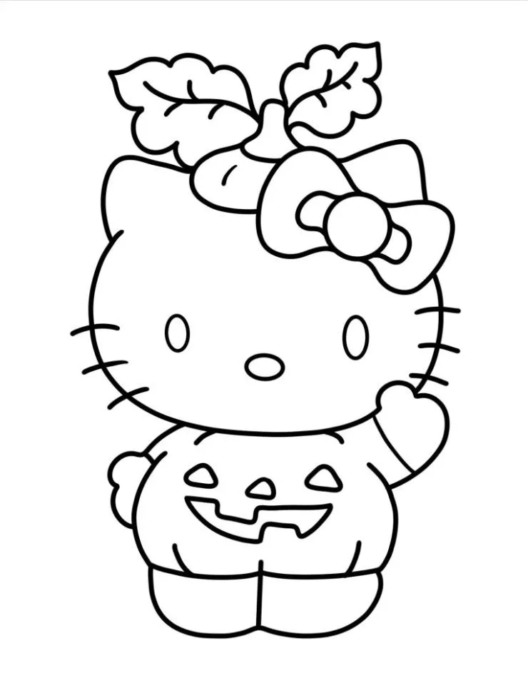 Dibujos para colorear e imprimir Hello Kitty