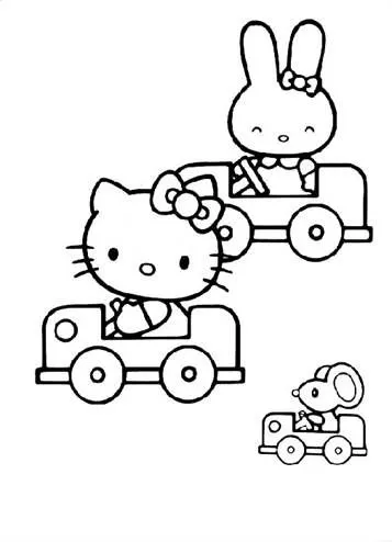 Dibujos para colorear e imprimir Hello Kitty