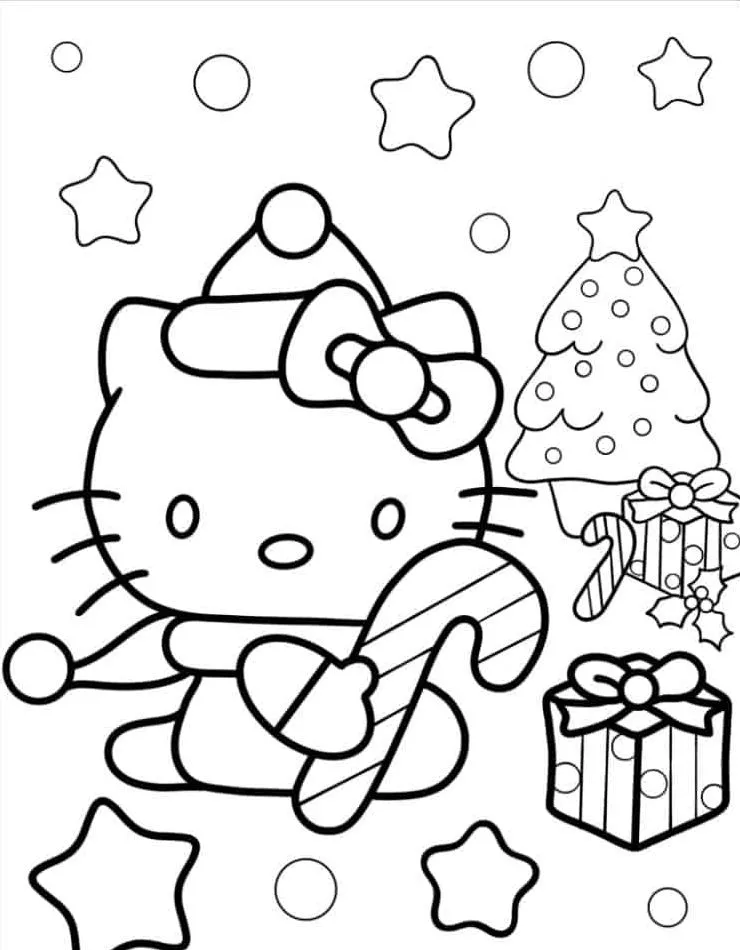 Dibujos para colorear e imprimir Hello Kitty