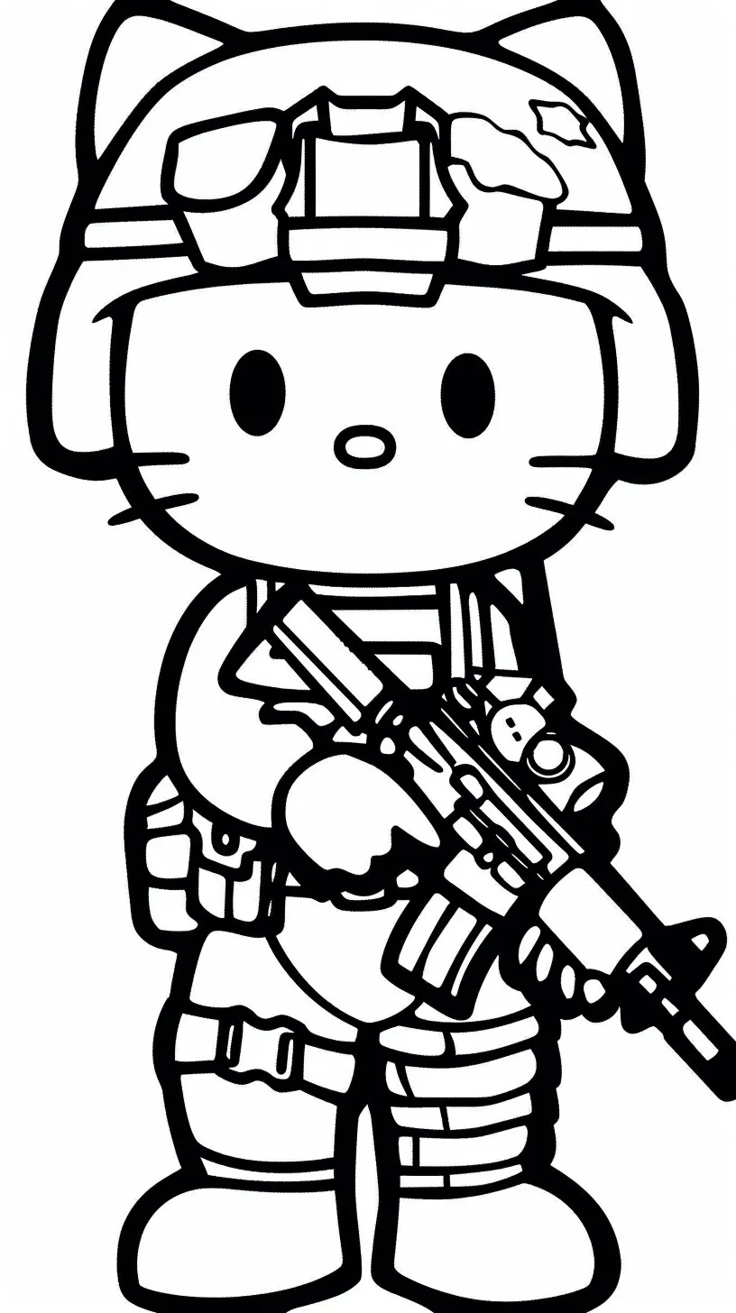 Dibujos para colorear e imprimir Hello Kitty