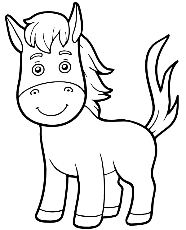 Dibujos para colorear e imprimir Horse