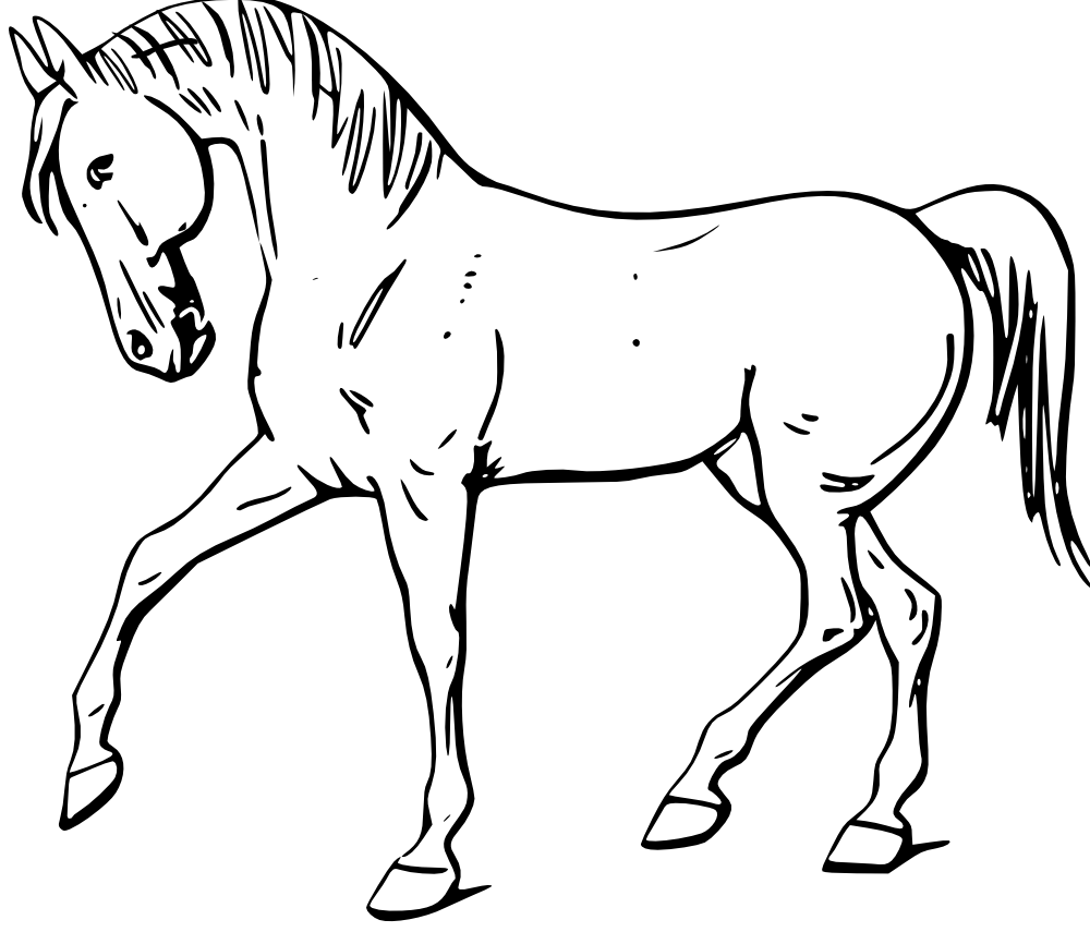 Dibujos para colorear e imprimir Horse