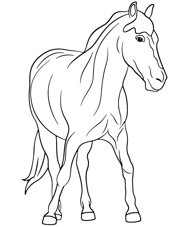 Dibujos para colorear e imprimir Horse