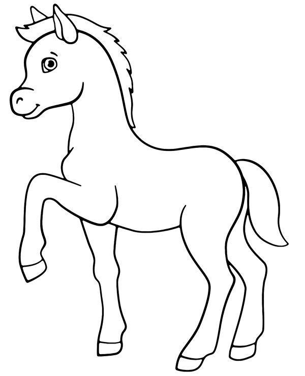 Dibujos para colorear e imprimir Horse