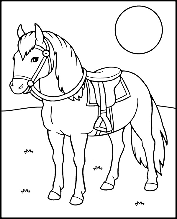 Dibujos para colorear e imprimir Horse