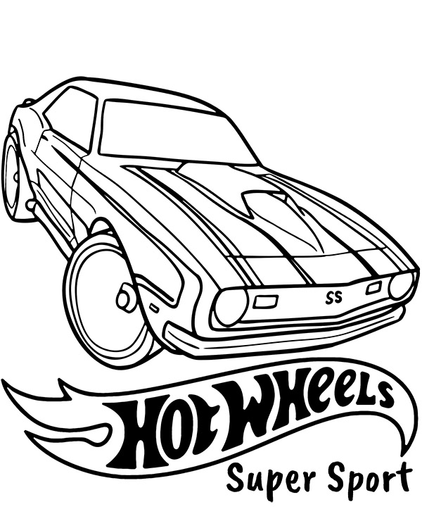 Dibujos para colorear e imprimir Hot Wheels